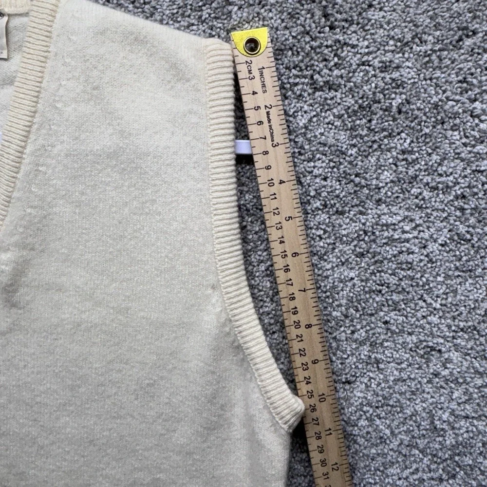 Vintage Lord Jeff Sweater Vest Men Size Med 100% Virgin Australian Lambswool USA